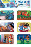 4 Paket Stitch Panini Süper ScrapBook Çıkartma 20 Adet Sticker