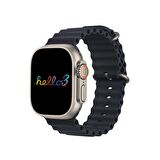 Hello Watch 3 Plus Amoled 3 Kordon Ultra 49mm Watch 9 Şarj Pusula 4gb Akıllı Saat