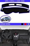 Opel Insignia 2008-2013 İçin Uygun Torpido Koruma Halısı Siyah Kenar Renk Mavi