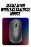 Optik Kablosuz Mouse 1600 DPI USB Alıcılı Ergonomik Siyah Fare - Ofis Ve Oyun Için BX-315963
