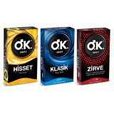 Okey Prezervatif 3'lü Paket Hisset - Klasik - Zirve