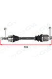 Komple Aks Ön Sağ Opel Mokka 1.4 A-t-1.6 Cdtı A-t/m-t 12- -chevrolet Trax 1.4 A-t 12-14 Gva 4491220