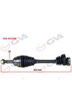 KOMPLE AKS SAĞ PALIO ALBEA DOBLO 1.3 MTJ 06 KISA TİP 523mm
