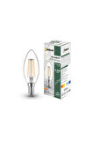 BCB3 4W E14 Led Ampul Clear Beyaz Işık 400lm  5Lİ