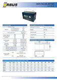 ORBUS 12 VOLT 100 AMPER JEL AKÜ - DERİN DÖNGÜ