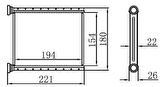 Oris KTO139020 Kalorifer Radyatörü Toyota HiIux 06-15 (153x205x20) 871070K050