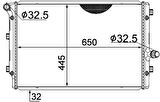Oris MAU043034 Motor Radyatörü A3 1.6 2.0TDI Leon Golf V 2.0TDI 04-Mekanik 1K0121251N