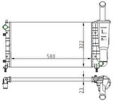 Oris MFI409023 Radyatör Mechanıcal Mt 580 322 23 Punto II 1.2I 99 61888 51724183