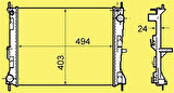 Oris MRN382023 Motor Su Radyatör Clio III -Modus-Micra III 1.2 1.5DCI (Mekanik) 8200138738