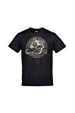 Unisex Siyah Renegade Classics Heavy Metal Motosiklet Baskılı Tshirt