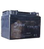 ORBUS 12V 4Ah MOTOSİKLET AKÜ SÜ (113x70x85mm) (YTX4L)
