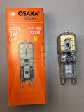 3 ADET OSAKA DİMMER UYUMLU G9 LED  220V 3W  200 LÜMEN 3000KELVİN SARI 