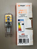 3 ADET OSAKA DİMMER UYUMLU G9 LED  220V 3W  200 LÜMEN 3000KELVİN SARI 