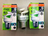 6 ADET OSRAM 5W=27W 250 LÜMEN TASARRUFLU LAMBA 6500 KELVİN BEYAZ