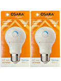 Osaka 10W (75W) 6500K (Beyaz Işık) E27 Duylu Dim Edilebilir Led Ampul (2 Adet)