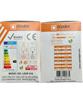 Osaka 15W (100W) 6500K (Beyaz Işık) E27 Duylu G95 Led Glop Ampul (8 Adet)