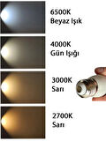 (2 Adet) Osaka 7W (50W) 3000K (Sarı) E27 Duylu (Kalın Duy) Mum Led Ampul