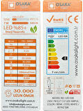 Osaka 7W (50W) 6500K (Beyaz Işık) E27 Duylu (Kalın Duy) Mum Led Ampul