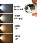 (6 Adet) Osaka 7W (50W) 6500K (Beyaz Işık) E27 Duylu (Kalın Duy) Mum Led Ampul