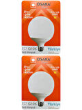 (2 Adet) 20W (120W) 3000K (Sarı Işık) E27 Duylu (Kalın Duy) Glop Led Ampul
