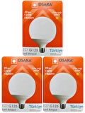 (3 Adet) 20W (120W) 3000K (Sarı Işık) E27 Duylu (Kalın Duy) Glop Led Ampul