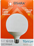 (6 Adet) 20W (120W) 3000K (Sarı Işık) E27 Duylu (Kalın Duy) Glop Led Ampul