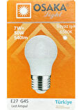 (3 Adet) Osaka 7W (50W) Beyaz Işık E27 Duylu (Kalın Duy) Led Ampul