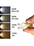(1 Adet) Osaka 6W 3000K (Sarı Işık) G9 Duylu Led Kapsül Ampul
