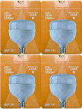 (4 Adet) Osaka 40W (250W) Beyaz Işık E27 Duylu (Kalın Duy) Led Torch Ampul