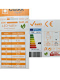 (1 Adet) Osaka 50W (300W) Beyaz Işık E27 Duylu (Kalın Duy) Led Torch Ampul