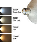 (1 Adet) Osaka 50W (300W) Beyaz Işık E27 Duylu (Kalın Duy) Led Torch Ampul