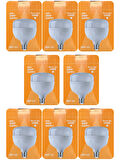 (8 Adet) Osaka 50W (300W) Beyaz Işık E27 Duylu (Kalın Duy) Led Torch Ampul