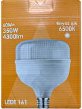 (4 Adet) Osaka 60W (350W) Beyaz Işık E27 Duylu (Kalın Duy) Led Torch Ampul