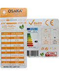 (4 Adet) Osaka 60W (350W) Beyaz Işık E27 Duylu (Kalın Duy) Led Torch Ampul