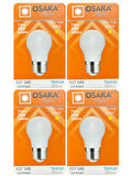 (4 Adet) Osaka 7W (50W) Sarı Işık E27 Duylu (Kalın Duy) Led Mini Ampul