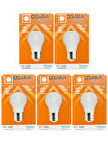 (5 Adet) Osaka 7W (50W) Sarı Işık E27 Duylu (Kalın Duy) Led Mini Ampul