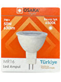 (2 Adet) Osaka 7W (50W) Beyaz Işık (6500K) G4 Duylu (İğne Bacak) Led Çanak Ampul