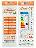 (2 Adet) Osaka 9W (70W) Sarı Işık (3000K) E27 Duylu (Kalın Duy) Led Mum Ampul