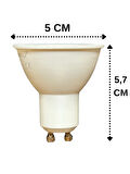 (5 Adet) Osaka 7W Yeşil Işık GU10 Duylu Led Çanak Ampul