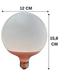 (3 Adet) 20W (120W) 6500K (Beyaz Işık) E27 Duylu (Kalın Duy) Glop Led Ampul