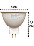 (1 Adet) Osaka 5W (40W) Sarı Işık (3000K) G4 Duylu (İğne Bacak) Led Çanak Ampul
