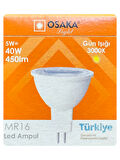 (3 Adet) Osaka 5W (40W) Sarı Işık (3000K) G4 Duylu (İğne Bacak) Led Çanak Ampul