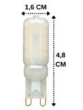 (3 Adet) Osaka Buzlu 5W Sarı Işık (3000K) G9 Duylu Led Kapsül Ampul