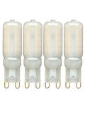 (4 Adet) Osaka Buzlu 5W Sarı Işık (3000K) G9 Duylu Led Kapsül Ampul