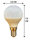 (3 Adet) Osaka 7W (50W) Beyaz Işık E14 Duylu (İnce Duy) Led Mini Ampul
