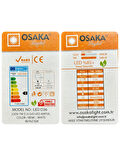 (4 Adet) Osaka 7W (50W) Beyaz Işık E14 Duylu (İnce Duy) Led Mini Ampul