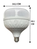(6 Adet) Osaka 60W (350W) Sarı Işık E27 Duylu (Kalın Duy) Led Torch Ampul