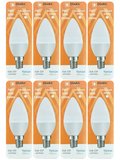 (8 Adet) Osaka 7W (50W) Beyaz Işık (6500K) E14 Duylu (İnce Duy) Led Mum Ampul