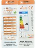 (8 Adet) Osaka 7W (50W) Beyaz Işık (6500K) E14 Duylu (İnce Duy) Led Mum Ampul