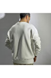 Pamuklu Basic Oversize Erkek Sweatshirt